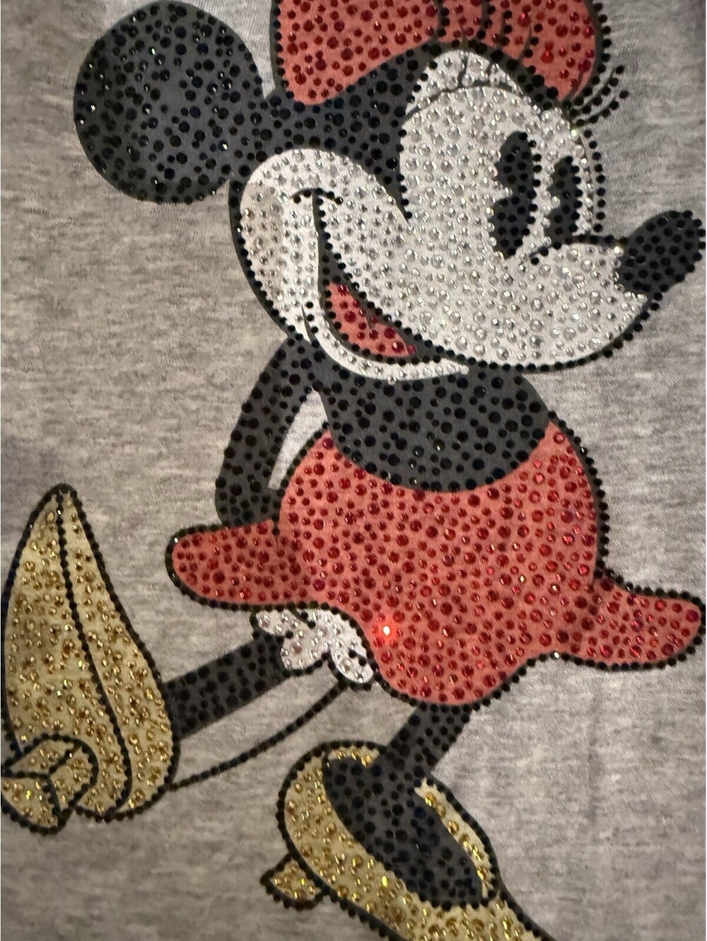 Disney Walt Disney World Minnie Mouse Gray Graphic T-Shirt Adult Unisex S [COPY]